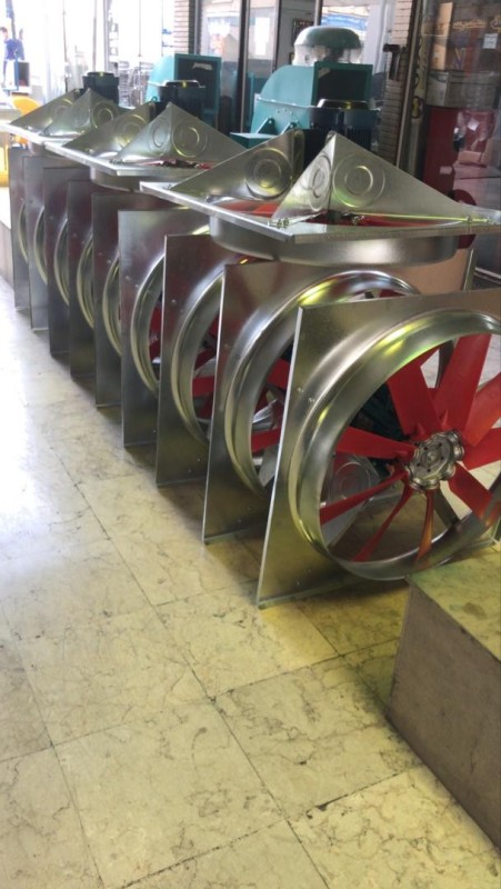 Axial industrial ventilator and domestic ventilator