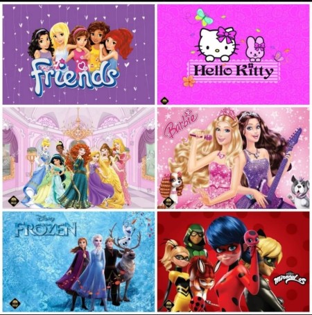 Folding desk with box and folding chair