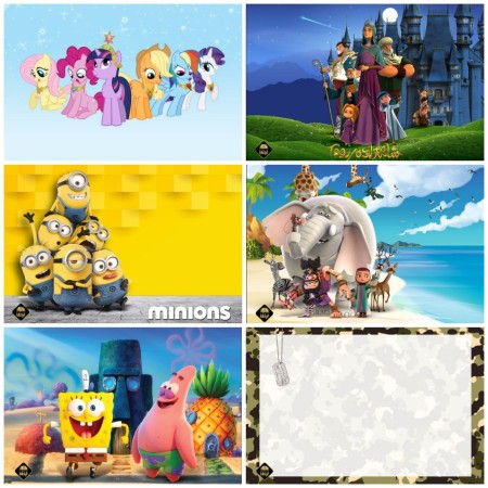 Folding desk with box and folding chair