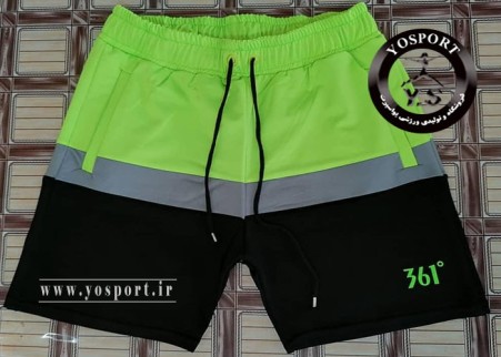 Three-color diving sports shorts