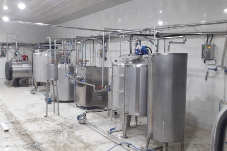Sale of equipment for dairy production workshop (yogurt)