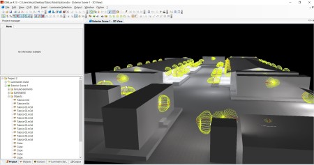 Designing lighting, sockets, antennas and paging with Dialux, Autocad and digsilent software.