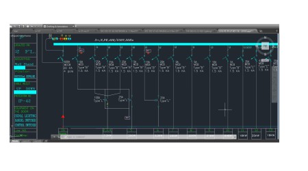 Designing lighting, sockets, antennas and paging with Dialux, Autocad and digsilent software.