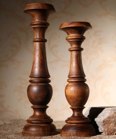 Wooden candlestick (court model)