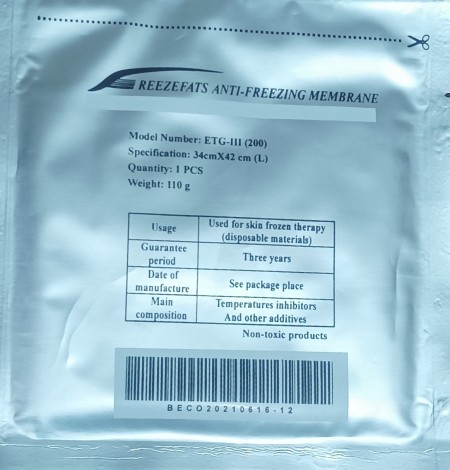 فروش پد آنتی فریز بکو 40٪ ارزان تر! ژل پد کرایولیپولیز بکو به قیمت عمده