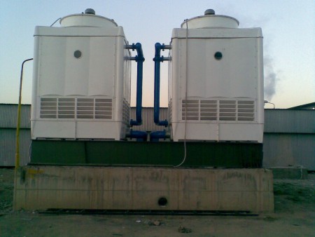 Fiberglass cooling tower