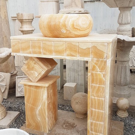 انواع روشویی سنگی ساده و طرح دار اراد