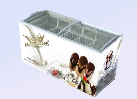 Refrigerator standing air curtain Grilled dairy box