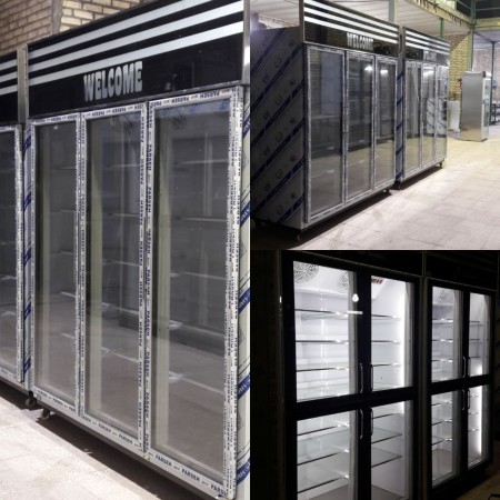 Refrigerator standing air curtain Grilled dairy box