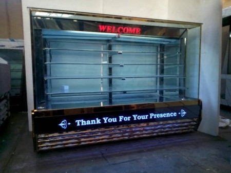 Refrigerator standing air curtain Grilled dairy box