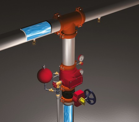 Execution of fire sprinkler piping
