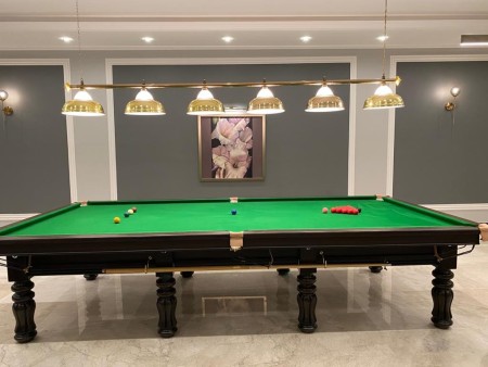 12 foot snooker billiard table for sale with all standard wood