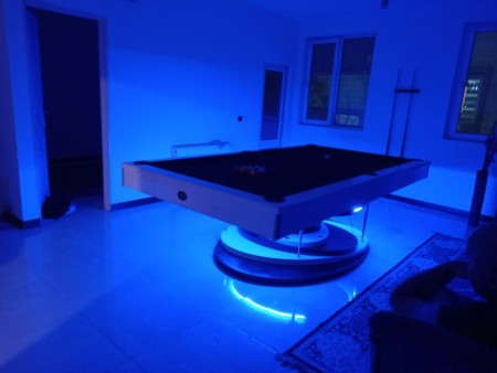 Sale of modern itbal billiard table with galactic design with lighting with complete equipment