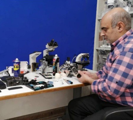 تعمیر میکروسکوپ آزمایشگاهی دانش آموزی