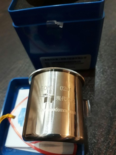 Metal pycnometer - density cup - steel pycnometer