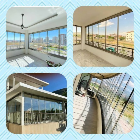 Rail balcony glass