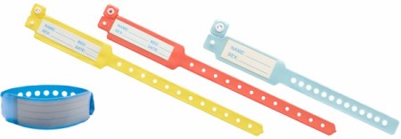 Plastic patient bracelet
