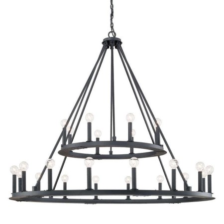 Modern and sporty chandeliers produced with profile material and wood