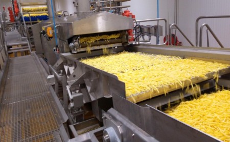 Machines for the production line of semi-prepared potato wedges - french fries - ...