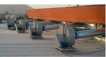 داکت اسپیلت، فریشر، هوای تازه ساختمان ، فن کویل ، کانال گرد صنعتی و معمولی