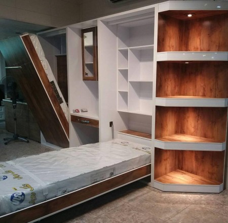 Set of Folding Space-Saving Beds from Production to Consumption