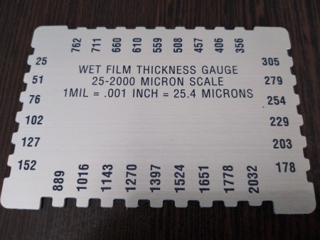 ضخامت سنج فیلم تر- ضخامت سنج شانه ای رنگ