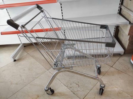 Wheeled shopping trolley