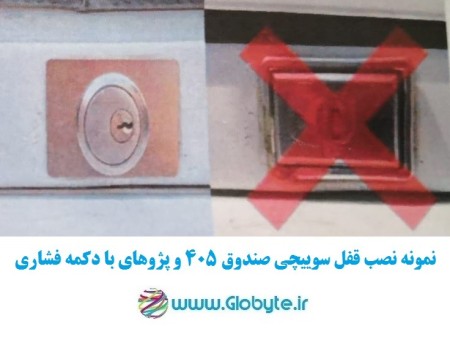 405 cash box anti-theft switch lock with push button