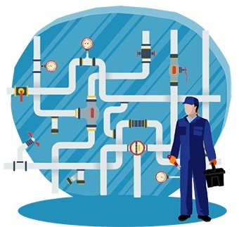 Residential, industrial and commercial gas piping