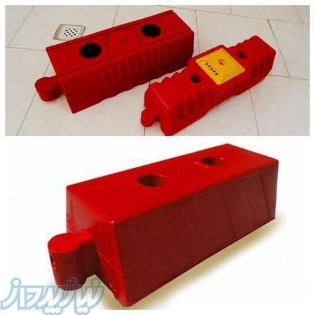 Plastic table, traffic separator