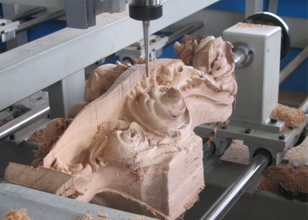 دستگاه فرز چوب 4 محور تخت و روتاری