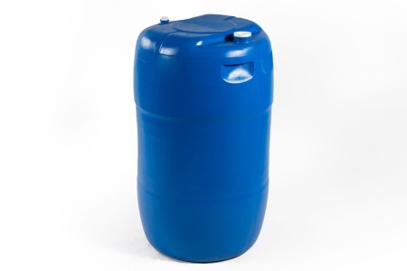 Barrel of 220 liters with screw lid