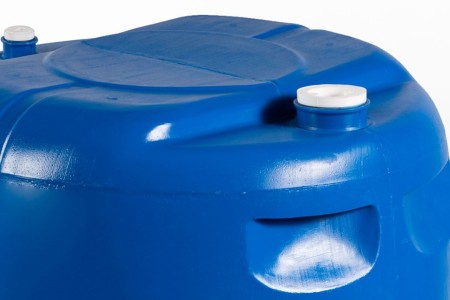 Barrel of 220 liters with screw lid