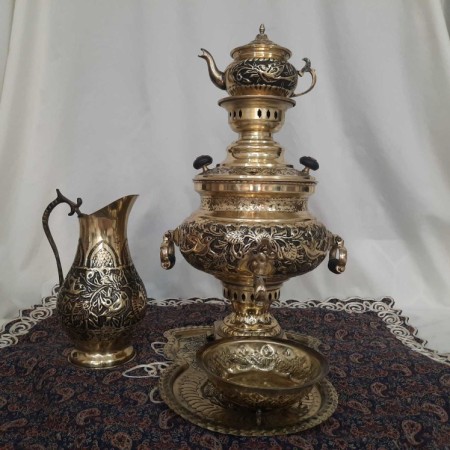 Production of charcoal samovar, Gol and Murg, Lily and Majnoon, Phoenix, Mashhad