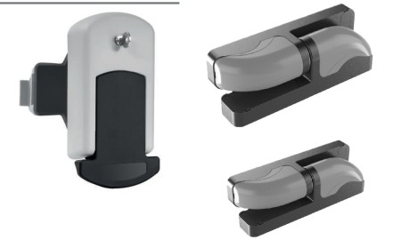 Cold room hinged door lock