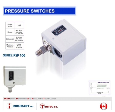 PSP 100 switch pressure