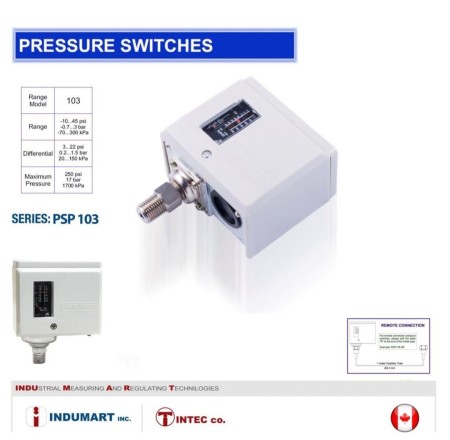PSP 100 switch pressure