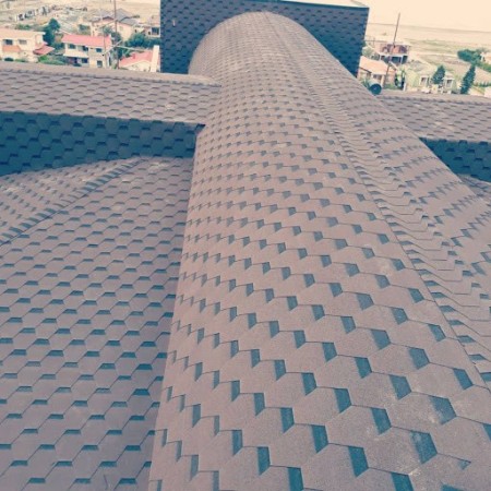 Application of shingle sheet in building