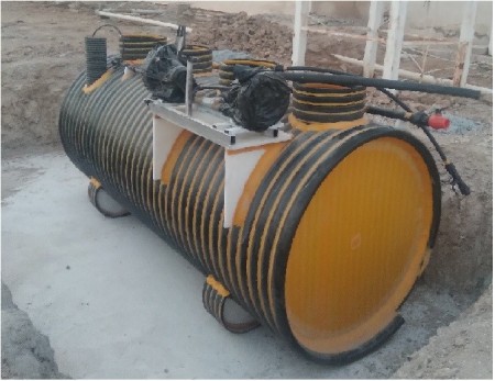 Carrogate polyethylene wastewater treatment package