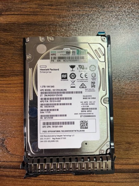 هارد سرور اچ پی 1.2tb 10k 12g