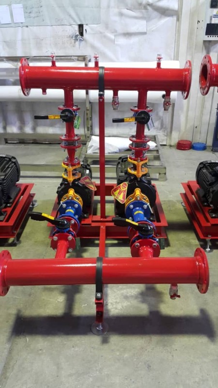 Booster water supply pump of Negin Sabz Aria fire department
