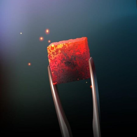 Compressed coal production machine, radiant coal