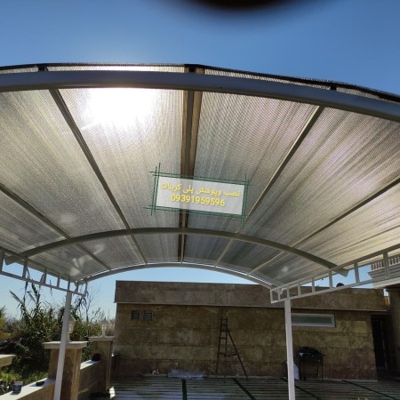 اجرای پلی کربنات نورگیر سقف استخروبازارچه