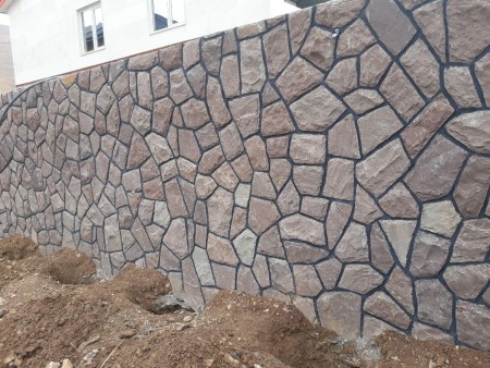 Implementation of Malone stone landscaping