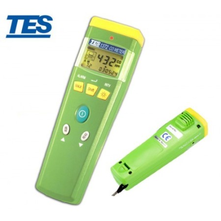 CO meter, carbon monoxide measuring device, model TES-1372