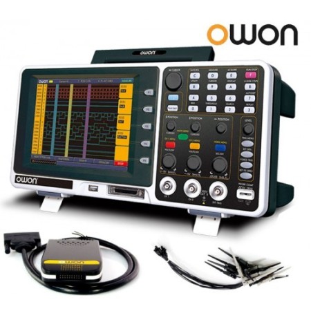 Oscilloscope with 16-channel logic analyzer model MSO-7062TD by OWON company