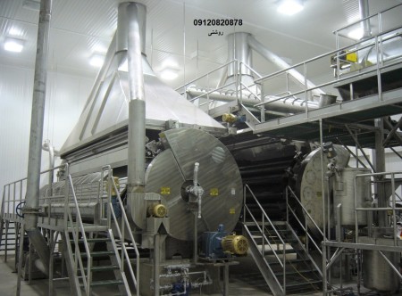 ماشین الات خط تولید فلیک،پودر و پرک سیب زمینی- فروش خط کامل تولید پوره  سیب زمینی- درام درایر(خشک کن ...