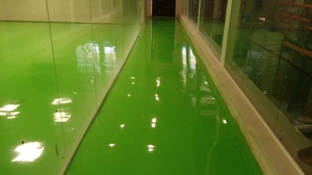 Production and implementation of epoxy flooring