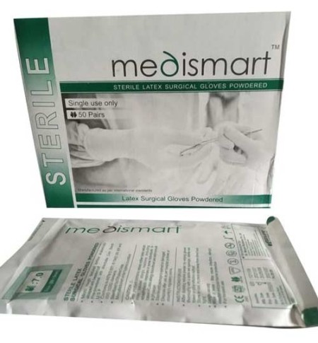 Low-powder surgical gloves &quot;Mady Smart&quot;