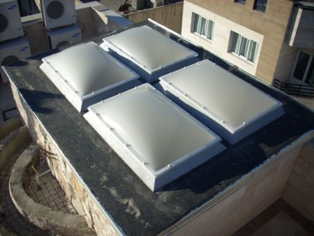 نورگیرحبابی حیاط خلوت